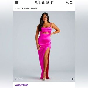 Hot pink Windsor dress